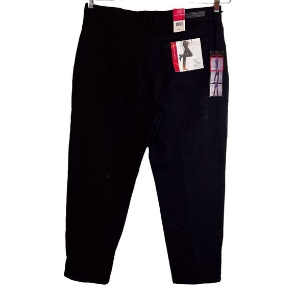 NWT Gloria Vanderbilt Black Classic Fit Tapered Leg Stretch Jean Size‎ 18 Short - Picture 3 of 12